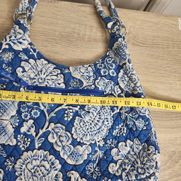 Vera Bradley Medium Retired Pattern Floral Lagoon Blue Floral Women's Bag Purse - Picture 5 of 9